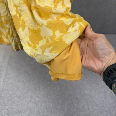 The Normal Brand Women's Pleated Yellow Floral Wide