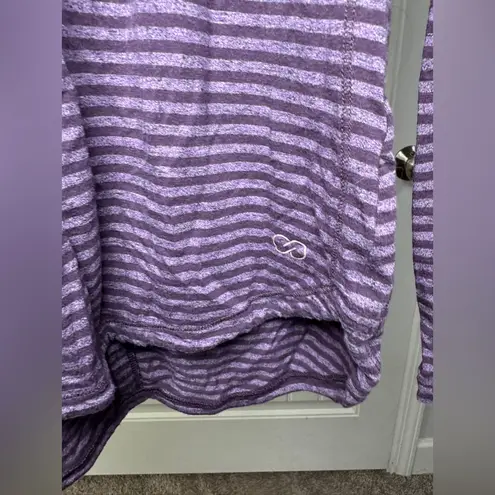 CALIA by Carrie Underwood Purple Striped Long Sleeve Top Size M