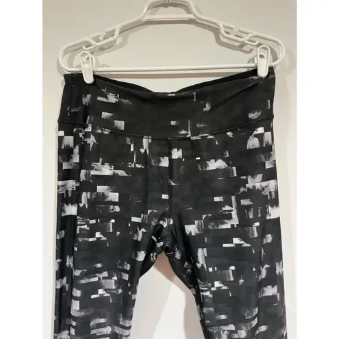 Rbx Active Woman’s Long Pants Black /white/grey Pattern Xl