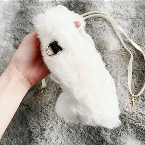 White Y2K Faux Fur Soft Two
