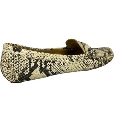 Peter Millar Snakeskin Leather Penny Loafers Drivers Shoes Womens Size US 6.5 M