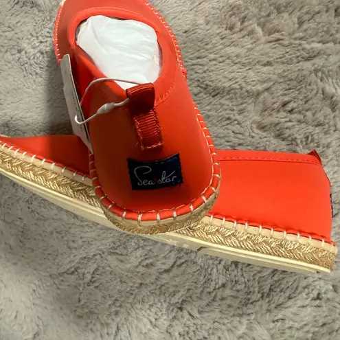 G-Star NWT SEA STAR BEACHWEAR Women Beachcomber Orange Espadrille Water Shoes W 11