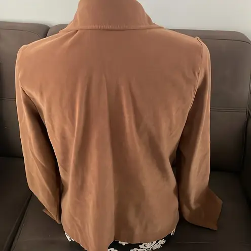 Jaclyn Smith CLASSIC Tan Color Light Blazer Jacket Size Small