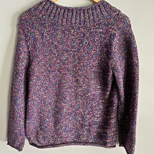 VINTAGE 90’s Erika colorful purple woven v