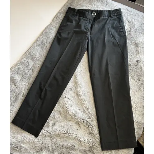 J Crew Cocktail Capri Pants Women's Sz 2 Gray City Fit Cotton