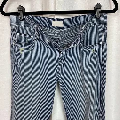 Mother The Vamp On The Road Destroy Wash Ankle Jeans Sz.27 Blue
