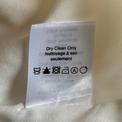 Veronica Beard Mahita Silk Cotton Organza Mini Dress Ecru Size 10 NWT