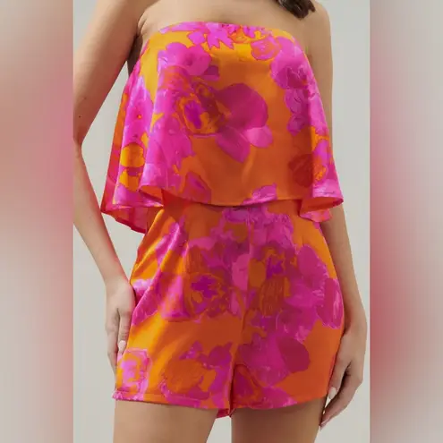 LOYO Boutique Shiny pink mai tai Barbie strapless romper