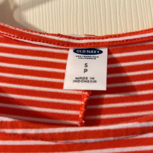 Old Navy  Red & White Stripe T-Shirt Dress Small