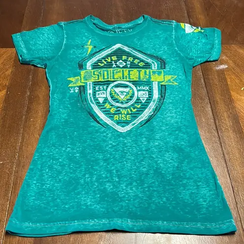 Society by Buckle Green Graphic Tee