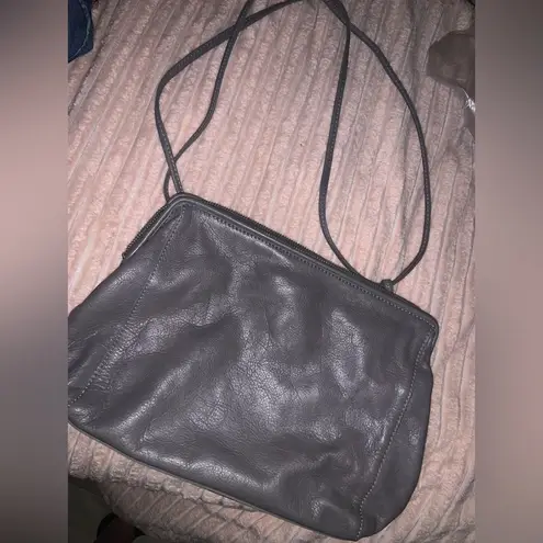 COS Gray Leather Shoulder Bag crossbody designer spring luxury contemporary $400