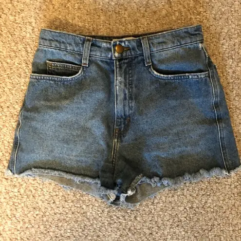 American Apparel  High waisted jean shorts