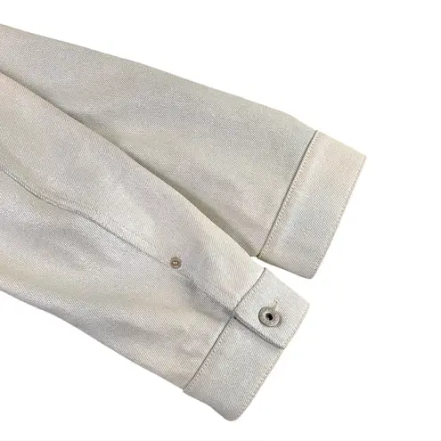 Ralph Lauren Purple Label Metallic Cropped Jacket Italy EUC Large F263