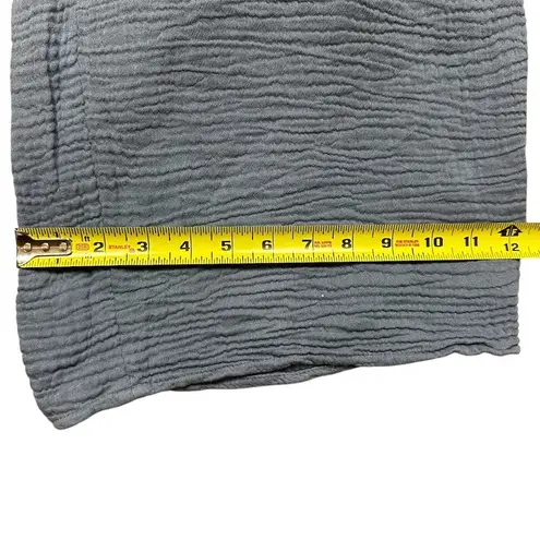 Evereve Women's Strapless Riley Gauze Jumpsuit Size M Lake Blue Summer Casual