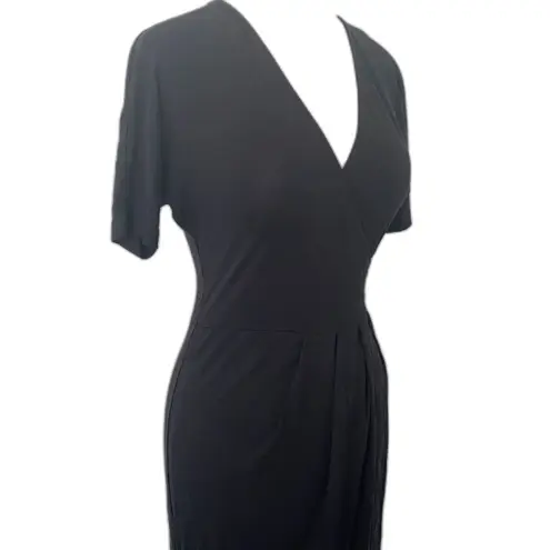 barney's new york Modal Blend Stretchy Short Sleeve Mini Dress LBD Essential S