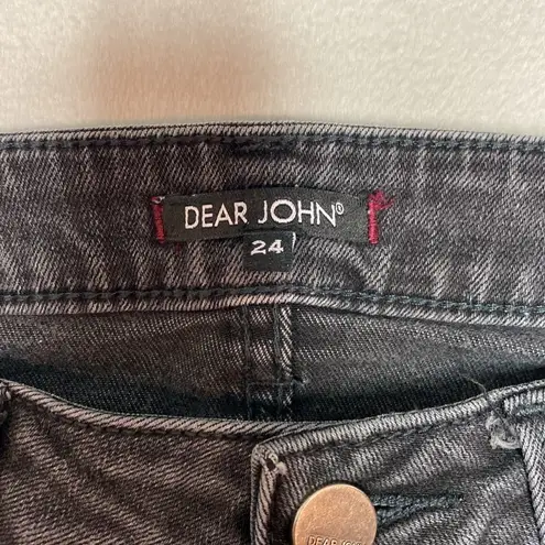 Dear John  Joyrick comfort skinny black wash jeans size 24