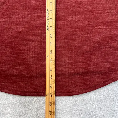 Kuhl Womens Virgin Wool Blend Long Sleeve Top Red Scoop Neck Pullover Size Large