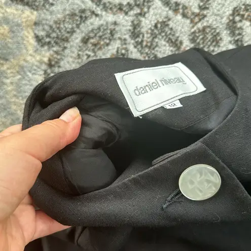 Vintage Daniel Niveau Two Piece Skirt Set Black White 12