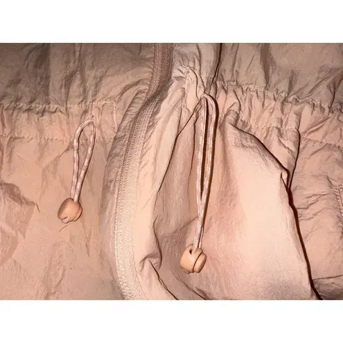 Streetwear Custom Apparel Light Pink Hooded Quick Dry Breathable Long Jacket XL Orange