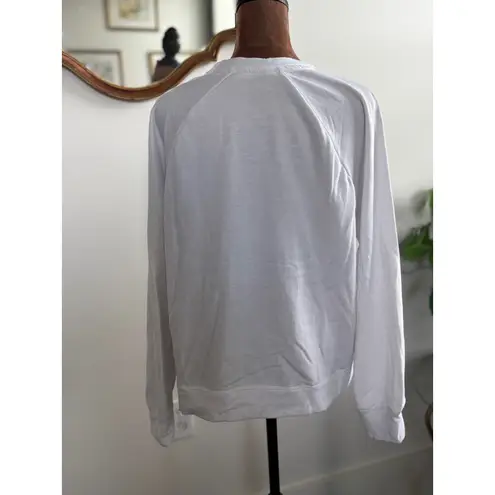 Workshop Republic Clothing White Holiday Ho Ho Ho Christmas Sweatshirt