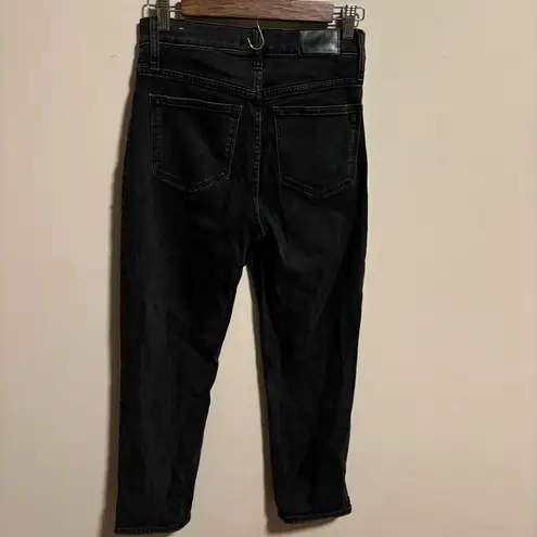 Madewell  Classic Straight Jeans in Lunar Wash Black- Size 25