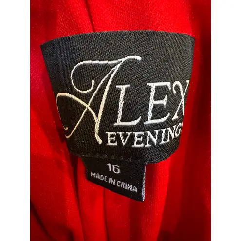 Alex Evenings Bow-Detail One-Shoulder Scuba Crepe Dress