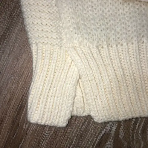 Scotch & Soda Starwatcher Cream Cowl Neck Crop Wool Blend Pullover Sweater L