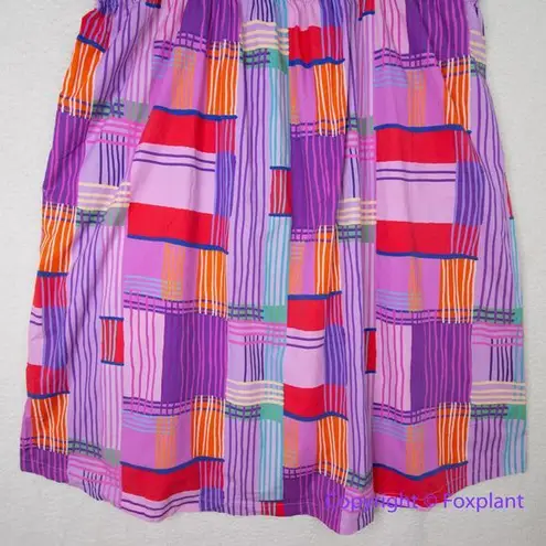 Eloquii Eloqui Shift Dress Smocked Bodice Empire Gathered Color Block Midi plus size 26