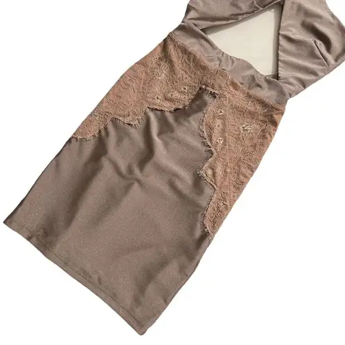 Michael Costello  Philip Mini in Taupe / Modified