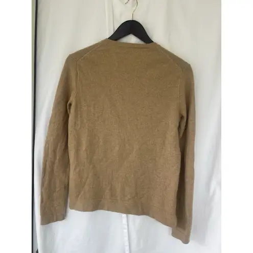 Polo Ralph Lauren Tan Merino Wool Pullover Sweater Small Prep Minimalist Classic Brown