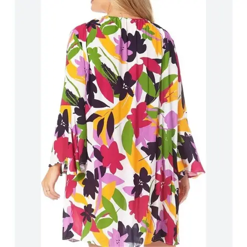 Anne cole  floral cotton coverup dress size xl - Image 2