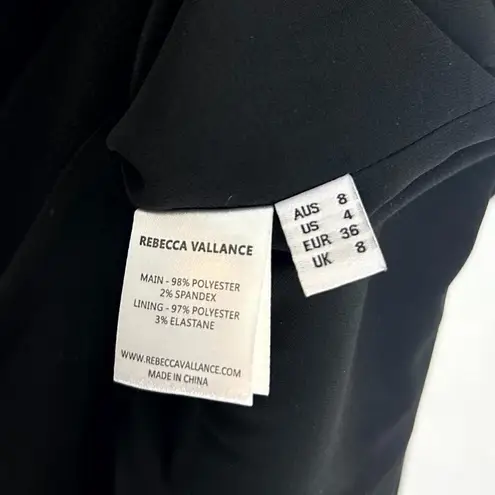 REBECCA VALLANCE Piero Gown Lime in Black Size US 4