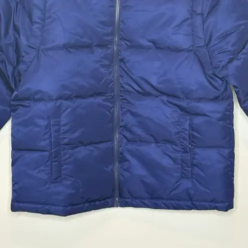 We Wore What Zip Off Sleeve Puffer Navy Jacket Womens Size Extra Small