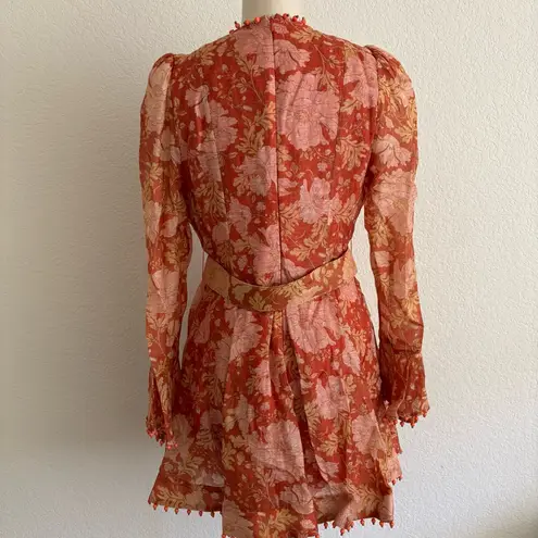 Zimmermann NWOT Floral Orange Dress