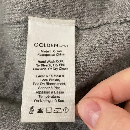 Aritzia Golden by TNA Roohan grey alpaca wool blend sweater poncho size XXS / XS Gray