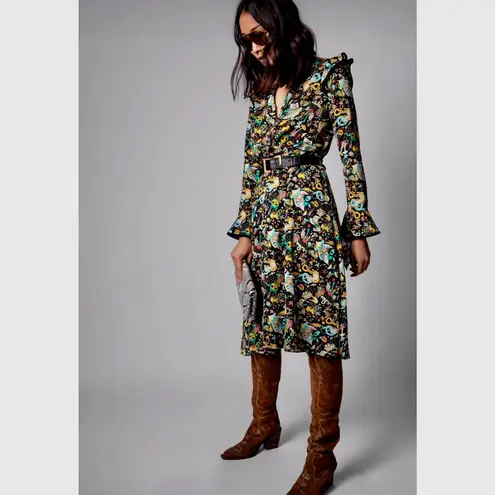 Zadig & Voltaire Rosier Circus Print Dress Midi Multi XS