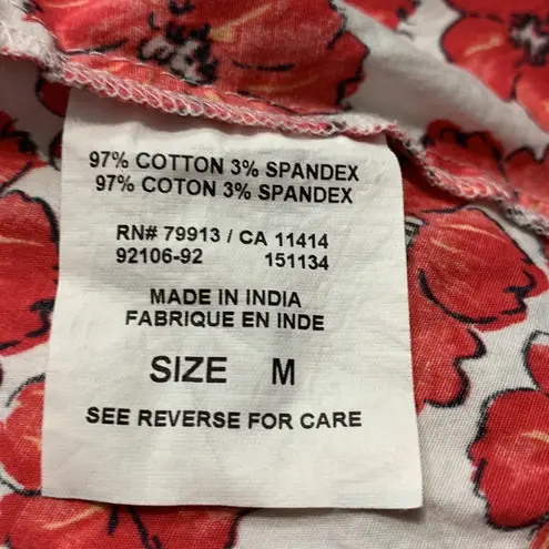 Motherhood Maternity Scoop Neck Red Floral Sundress Size Medium