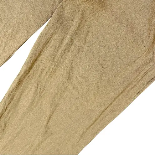 Chloé Chloe Yellow Mustard Sequoia Trousers Relaxed Fit Straight Leg Size T34 34