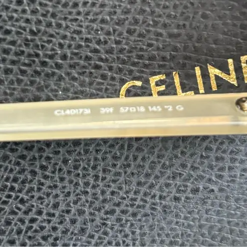 CELINE Authentic 57 2 dots Aviator Acetate gradient Sunglasses