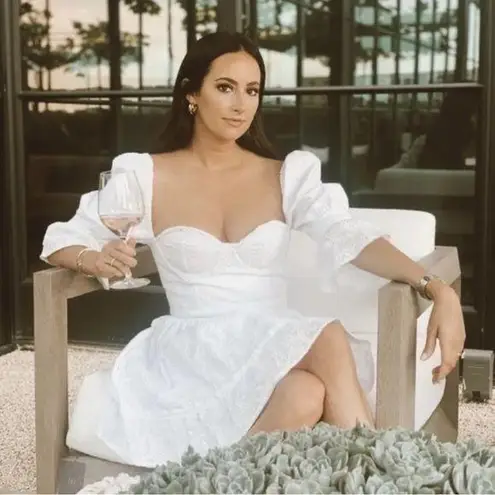 Agua Bendita Agua By Cedro Lace Bustier Mini Dress Small