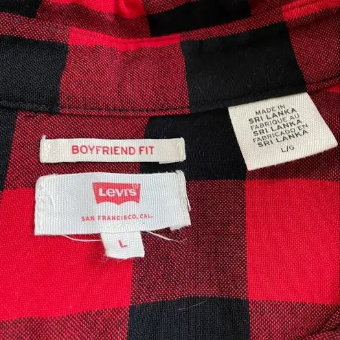 Levi's Levi’s Buffalo Check Button Up Lumberjack Red BlackShirt L