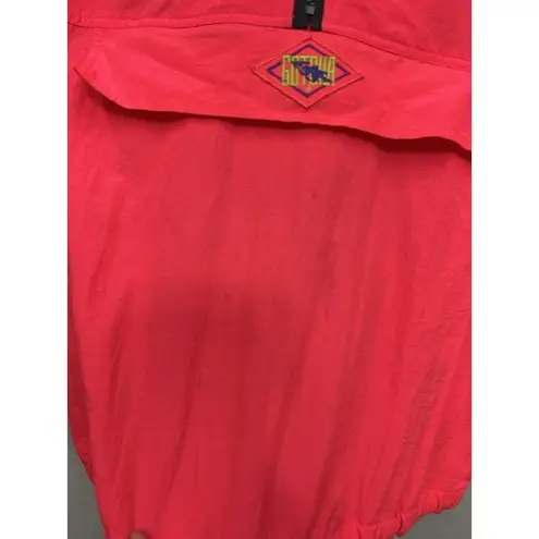 VTG GOTCHA 90s Pullover Windbreaker Jacket 1/2 Zip Neon Pink Skate Surf Small