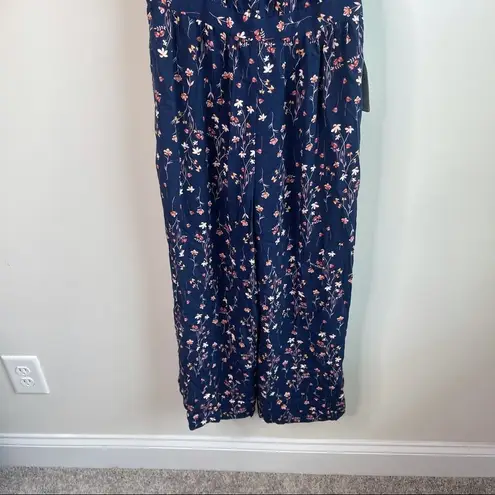Gal Meets Glam blue floral Violet jumpsuit size 2