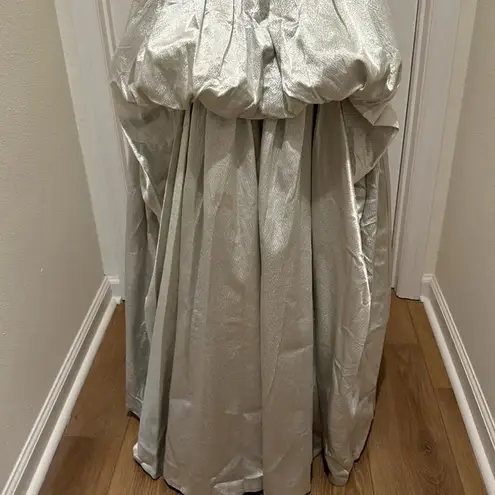 Gunne Sax x Jessica McClintock satin corset ball gown bustle back size 3/4