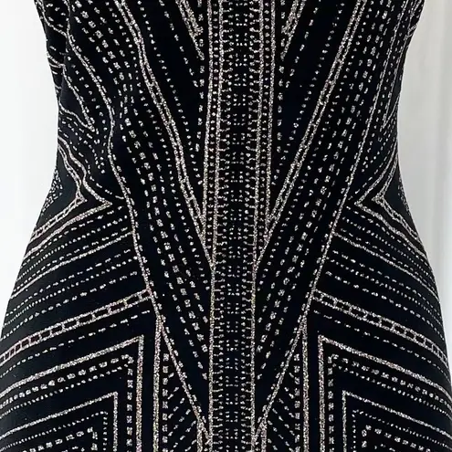 NEW Jump Apparel Womens XS Constellation Bodycon Dress Black Mauve Glitter