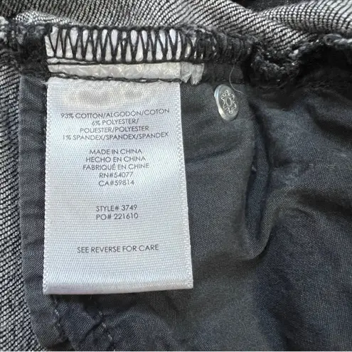 CAbi  Distressed Black Slim Boyfriend Jeans Size 8 Style 3749