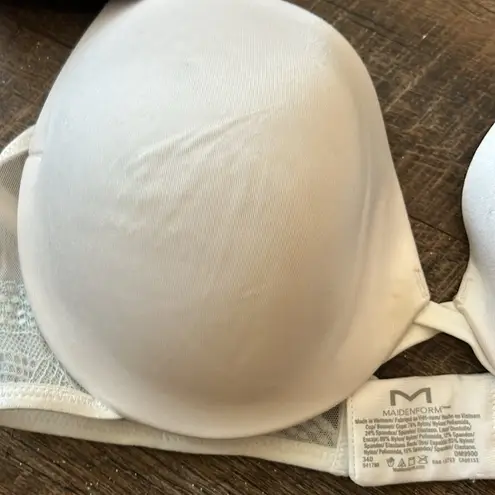 Maidenform Demi Coverage Push Up and In Bra Style DM9900 Size 34 D NWT White - Image 3