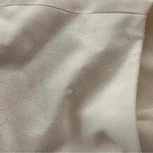 Vtg 80s Yves Cossette Depeche Mode Wrap Belted Dress Faux Two Piece Stripe 6 Tan