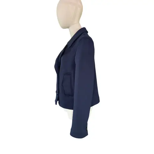 Maeve Navy Double Breasted Jacket Women’s Small Knit Peacoat Anthropologie