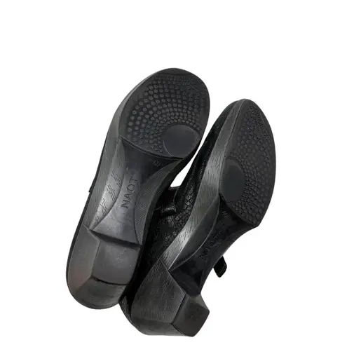 Naot Latest Mary Jane Heels Black Nubuck Leather Y2K Pinup Womens 40 US 9
